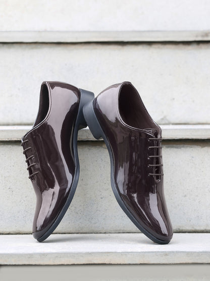 Kosher P.brown Color Lace-up Formal Shoes
