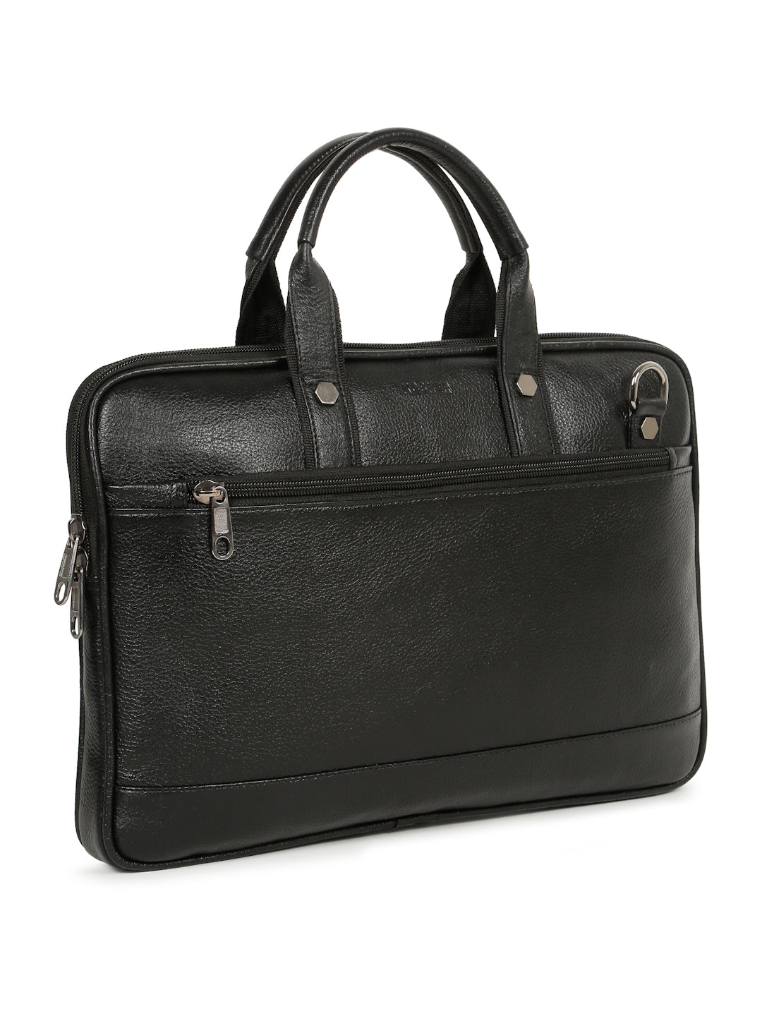 KOSHER Black Color Premium Genuine Leather Bag – Stylish, Spacious & Durable for Men / Women