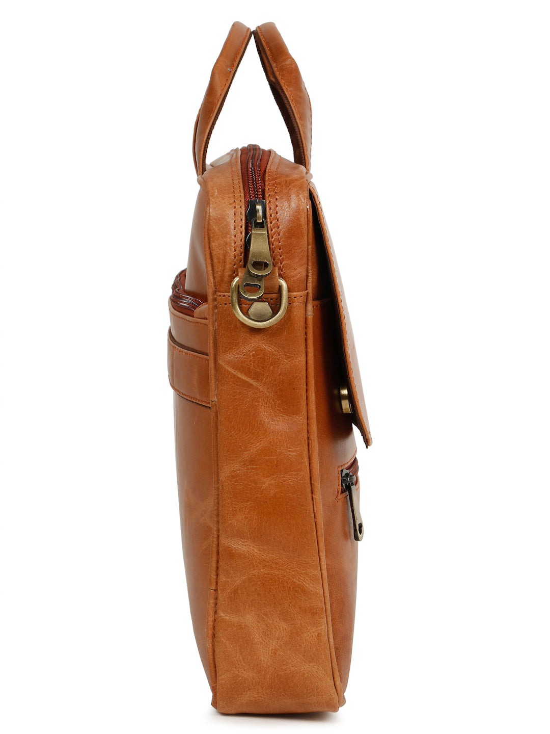 KOSHER Premium Genuine Leather Laptop Bag – Classic Professional Messenger Bag with Shoulder Strap for Men / Women