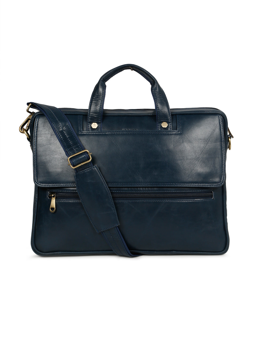 KOSHER Premium Genuine Leather Laptop Bag – Classic Professional Messenger Bag with Shoulder Strap for Men / Women