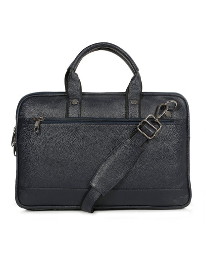 KOSHER Blue Color Premium Genuine Leather Bag – Stylish, Spacious & Durable for Men / Women