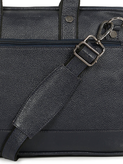 KOSHER Blue Color Premium Genuine Leather Bag – Stylish, Spacious & Durable for Men / Women