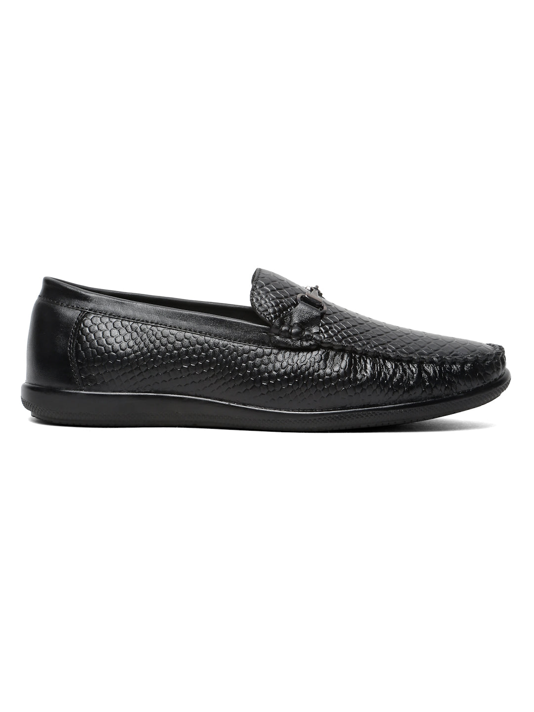 Kosher Black Color Slip-on Men's Casual Loafers
