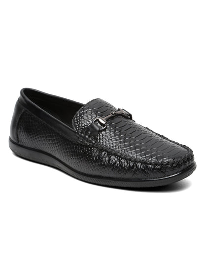 Kosher Black Color Slip-on Men's Casual Loafers