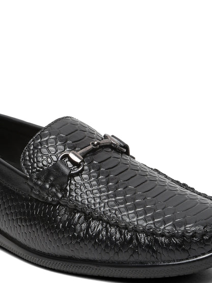 Kosher Black Color Slip-on Men's Casual Loafers