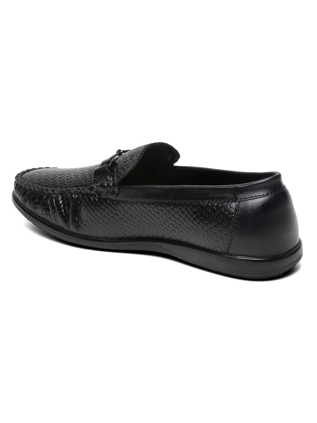 Kosher Black Color Slip-on Men's Casual Loafers