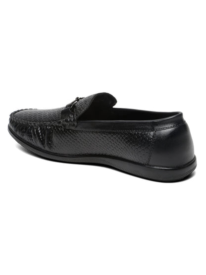 Kosher Black Color Slip-on Men's Casual Loafers