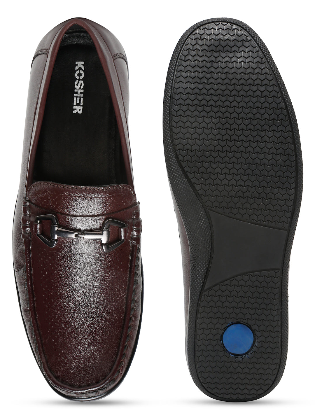 Kosher Cherry Color Slip-on Men's Casual Loafers