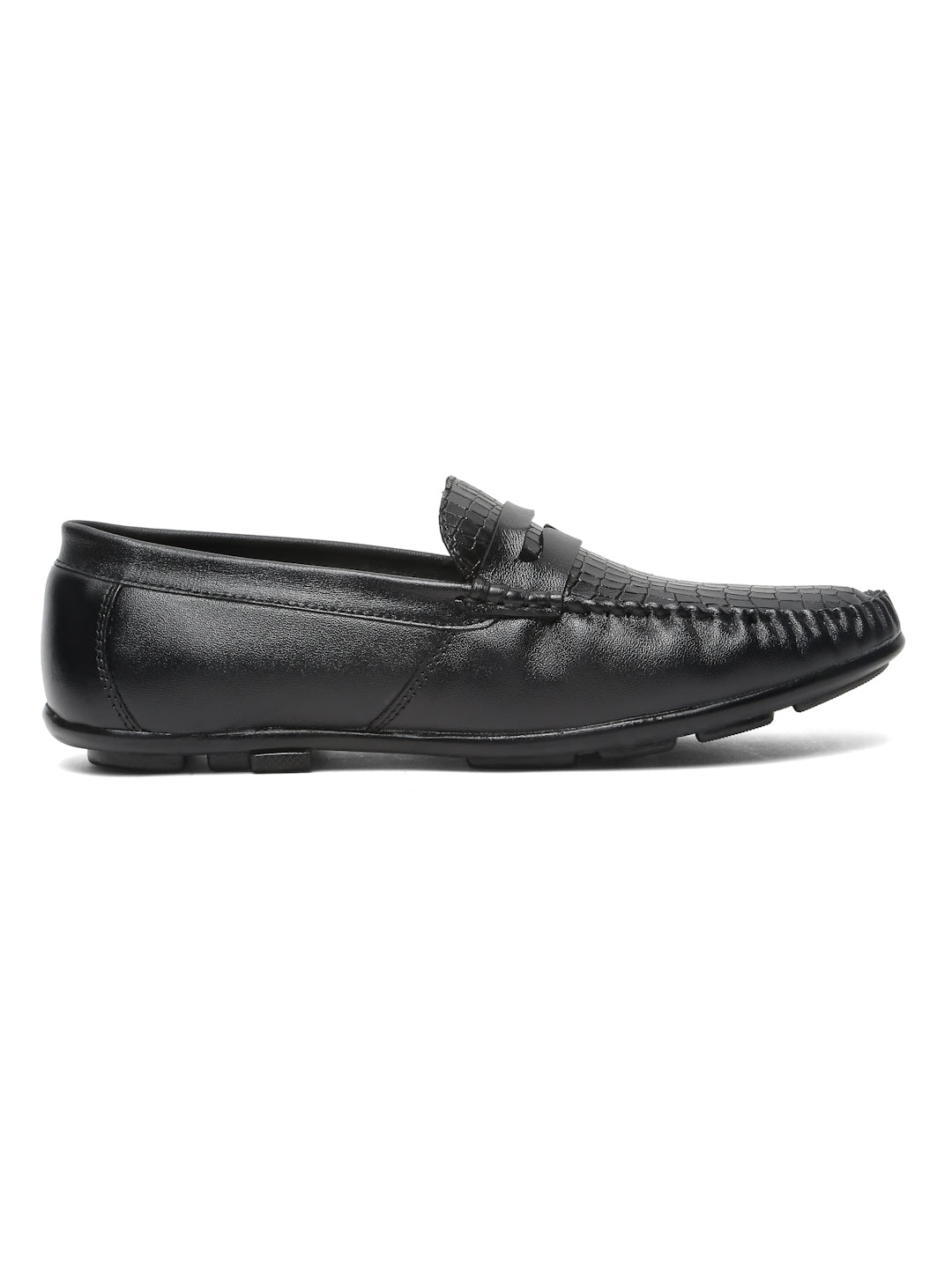 Kosher Black Color Slip-on Men's Casual Loafers