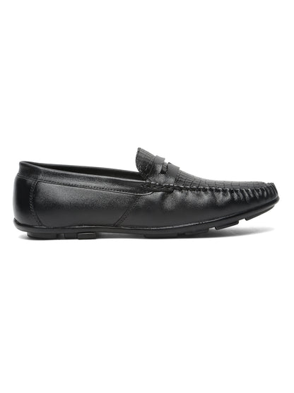 Kosher Black Color Slip-on Men's Casual Loafers