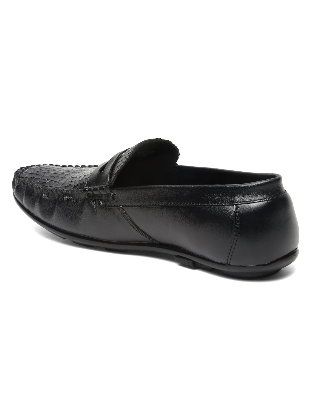 Kosher Black Color Slip-on Men's Casual Loafers
