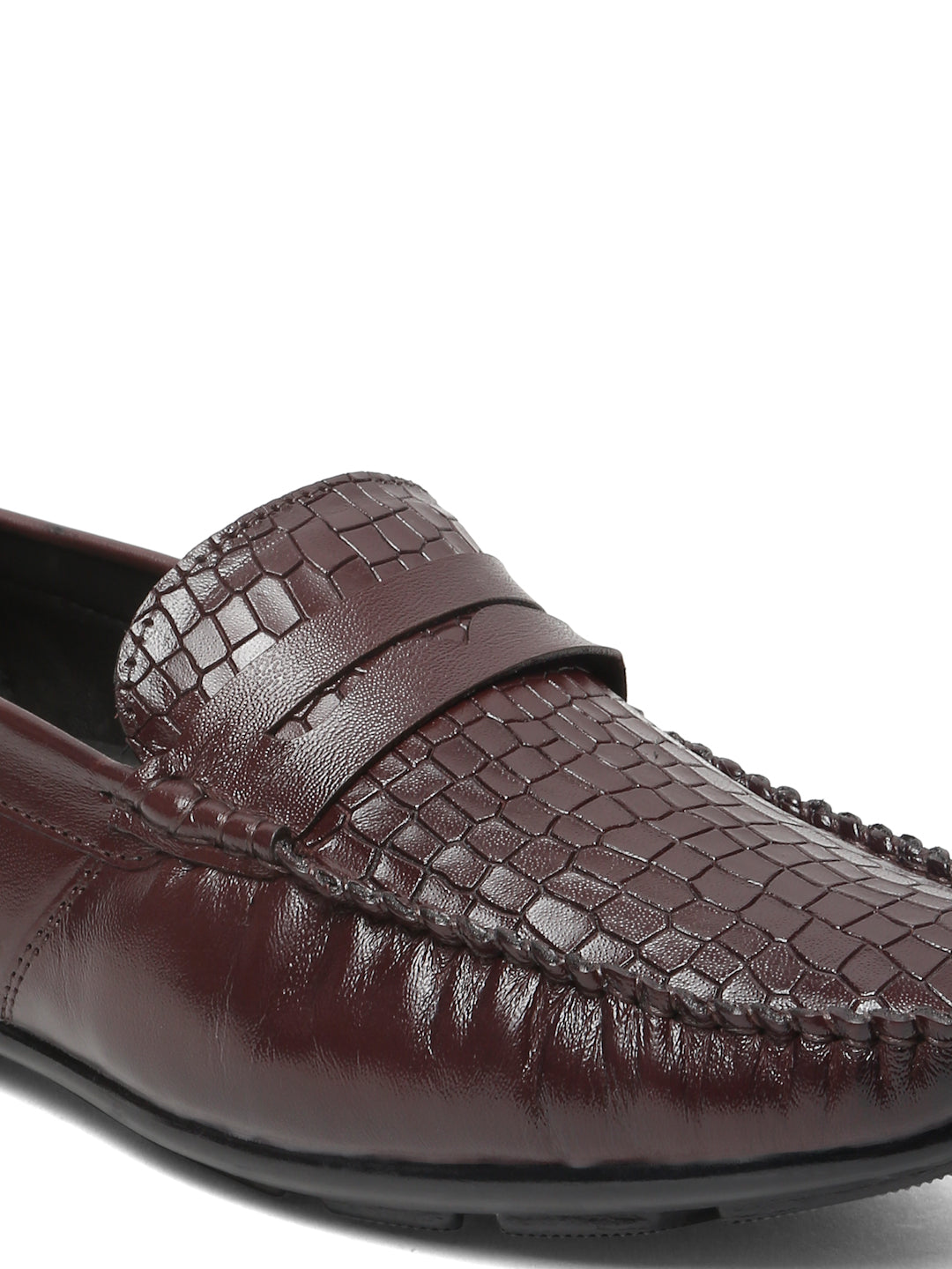 Kosher Cherry Color Slip-on Men's Casual Loafers