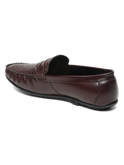 Kosher Cherry Color Slip-on Men's Casual Loafers