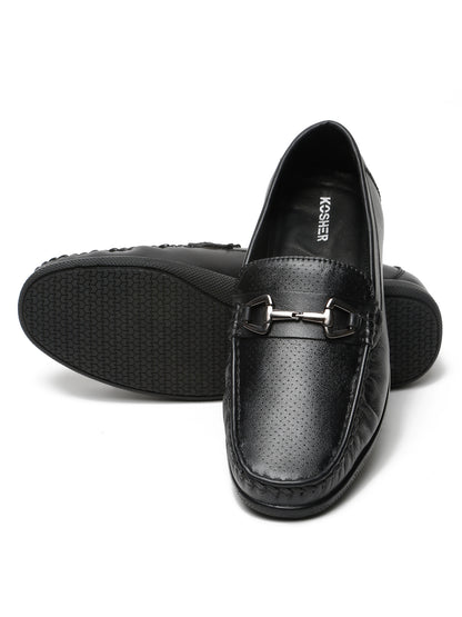 Kosher Black Color Slip-on Men's  Casual Loafers