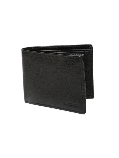 KOSHER Black Color Men,s Classic Bi-Fold Premium Leather Wallet with Coin Pocket & Rear Slip Pocket For Card Slots