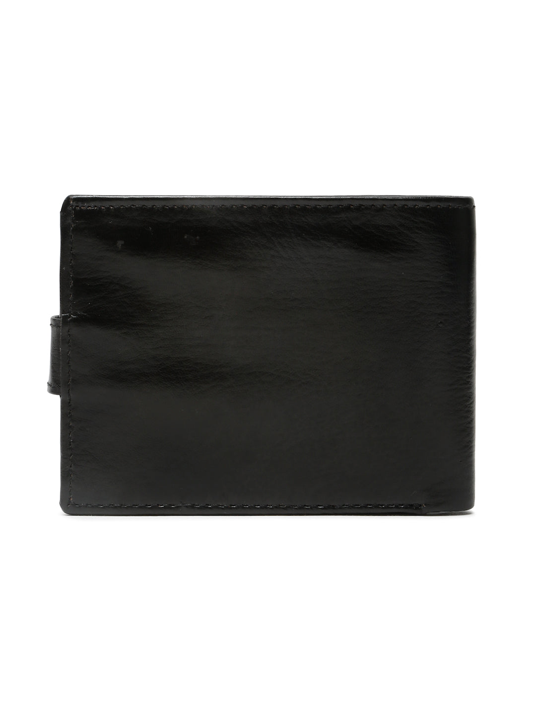 KOSHER Black Color Men’s Classic Genuine Leather Wallet With Snap Button Closure – Premium Handcrafted Bifold