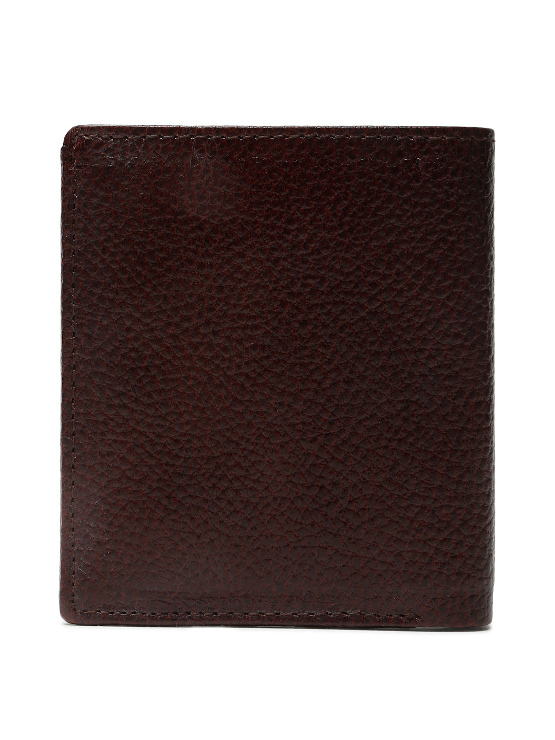 KOSHER Brown Color Men's Genuine Leather Bi-Fold Wallet Book Shape With Coin Pocket