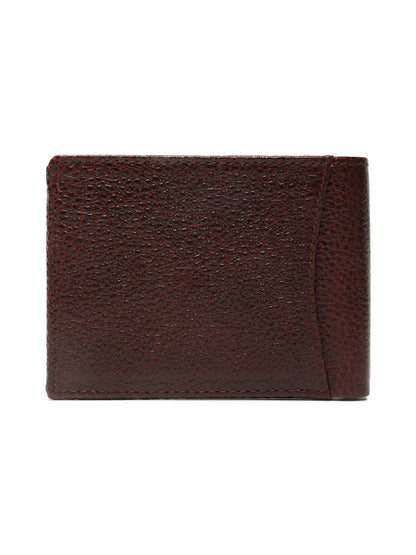 KOSHER Brown Color Men,s Classic Bi-Fold Premium Leather Wallet with Coin Pocket & Rear Slip Pocket For Card Slots