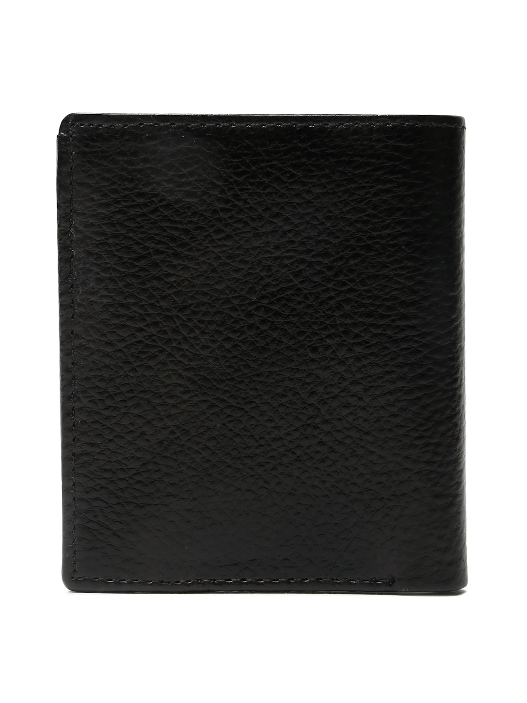 KOSHER Black Color Men's Genuine Leather Bi-Fold Wallet Book Shape With Coin Pocket