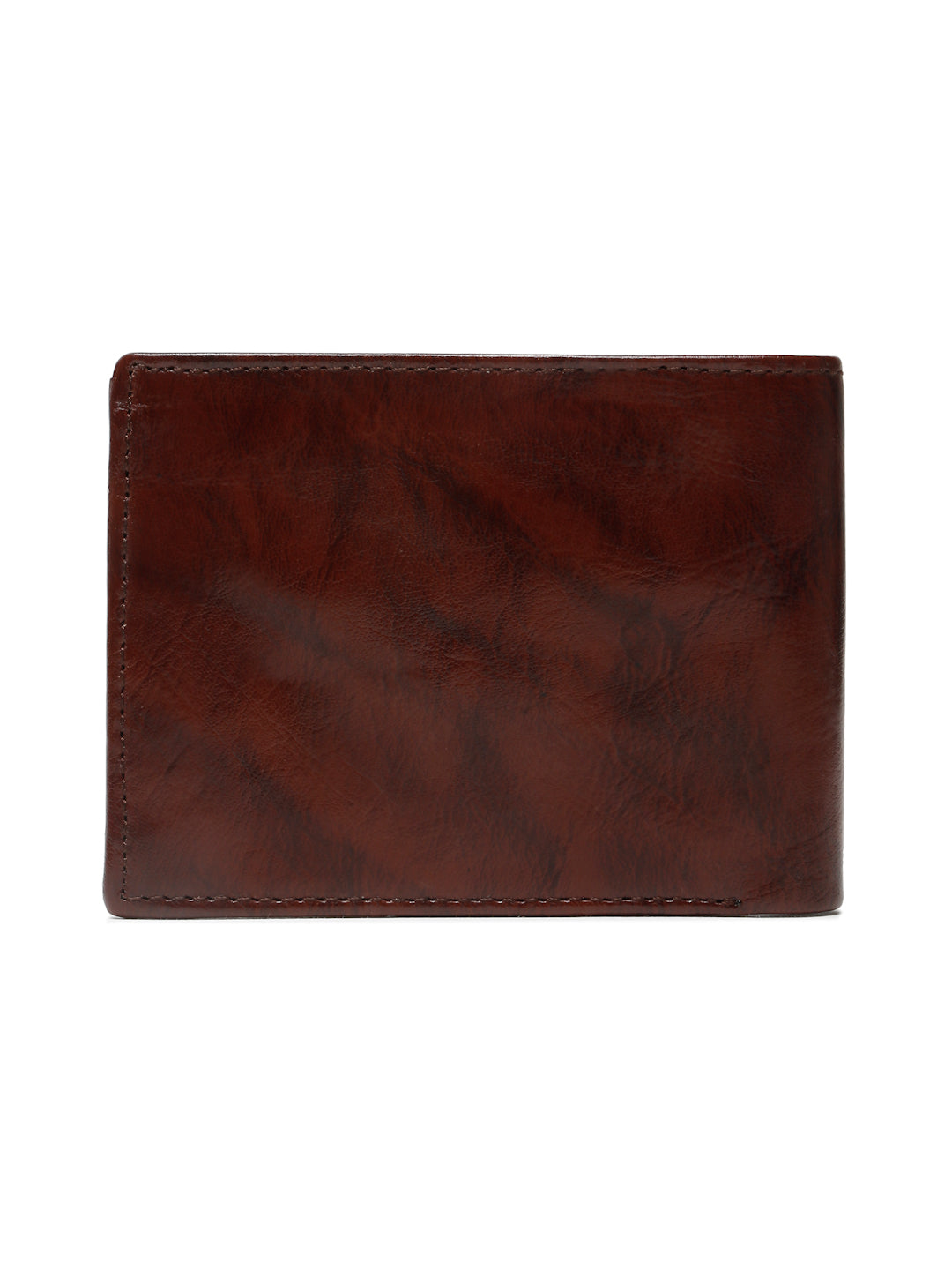 KOSHER Brown Color Premium Men's Classic Leather Wallet With Coin Pocket and Rear Card Slots