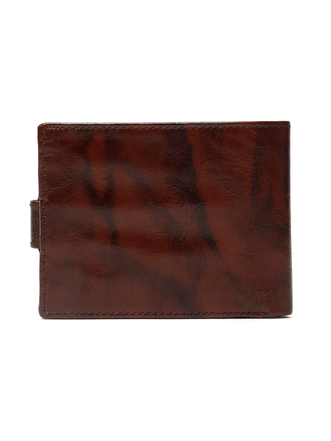 KOSHER Brown Color Men’s Classic Genuine Leather Wallet With Snap Button Closure – Premium Handcrafted Bifold