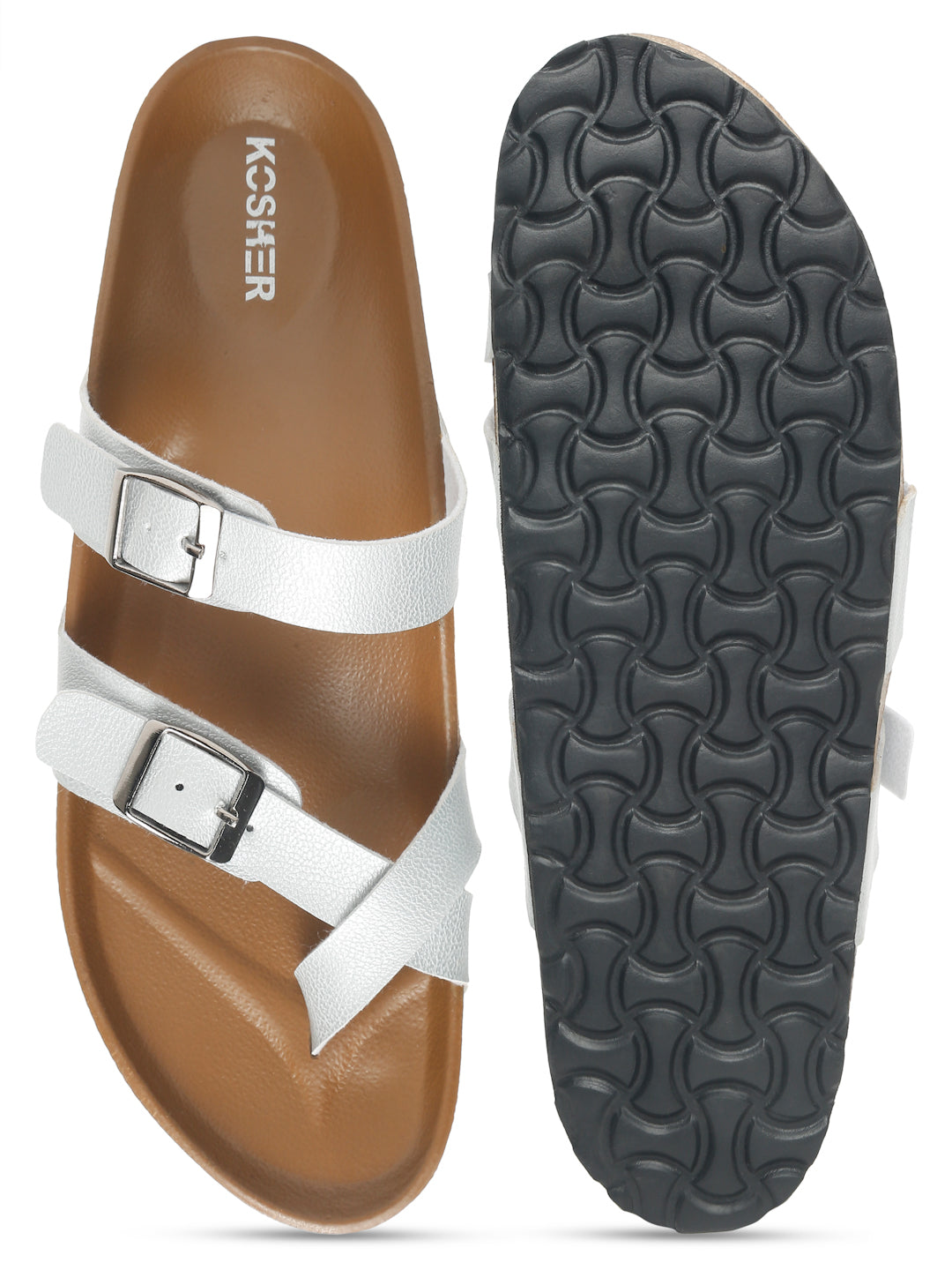 Kosher Silver Women,s casual slipper