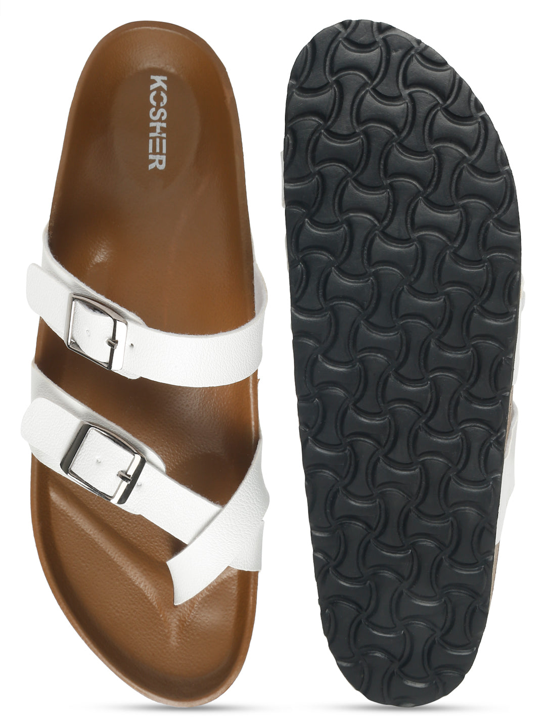 Kosher White Women,s casual slipper