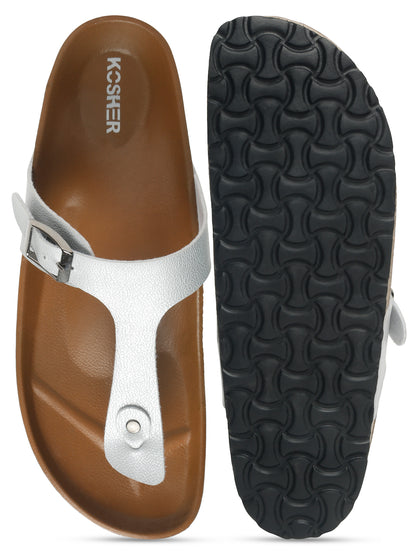 Kosher Silver Women,s casual slipper