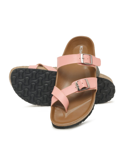 Kosher Pink Women,s casual slipper