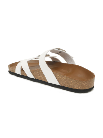 Kosher White Women,s casual slipper