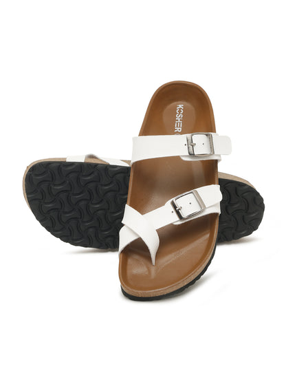 Kosher White Women,s casual slipper