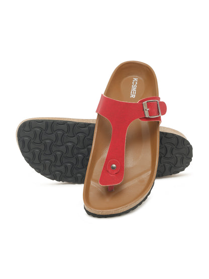 Kosher Red Women,s casual slipper