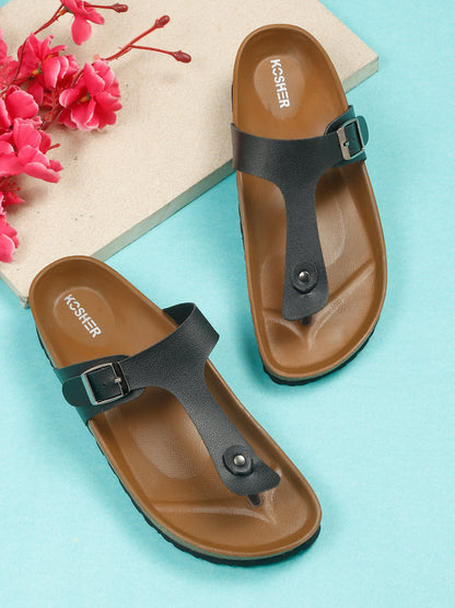 Kosher Black Women,s casual slipper