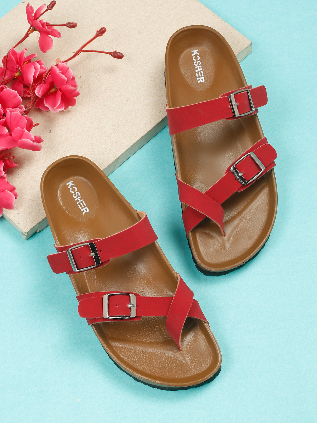 Kosher Mahroon Women,s casual slipper