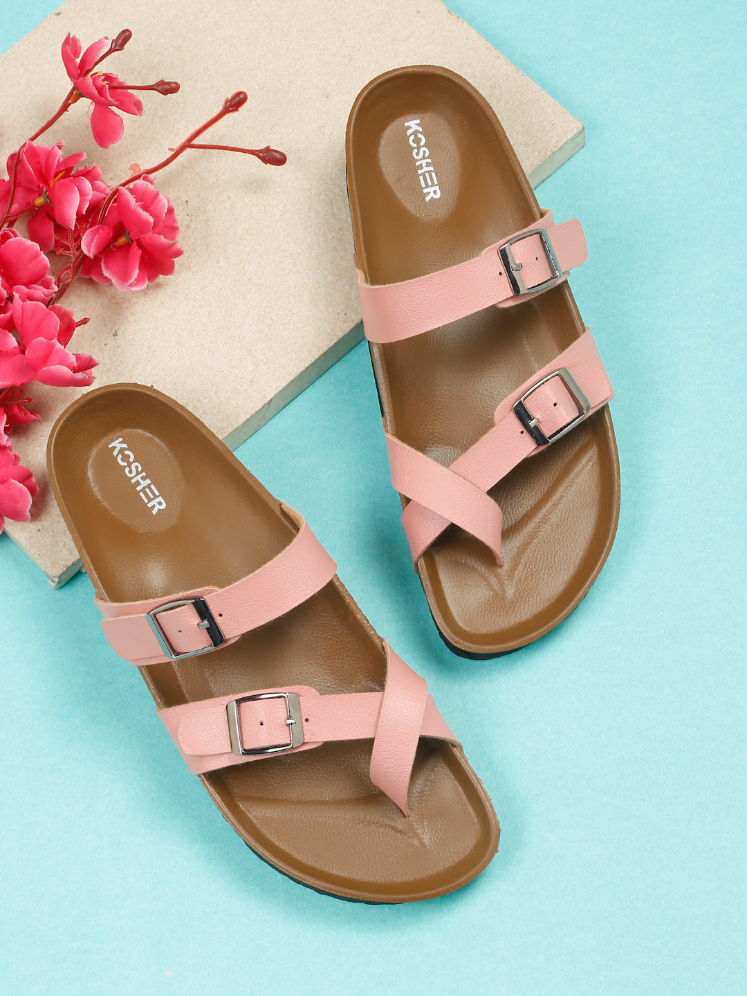 Kosher Pink Women,s casual slipper