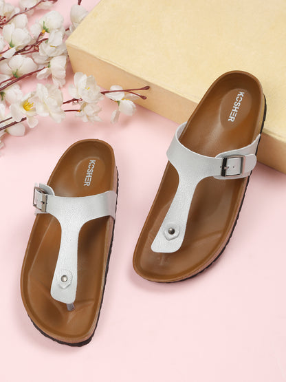 Kosher Silver Women,s casual slipper