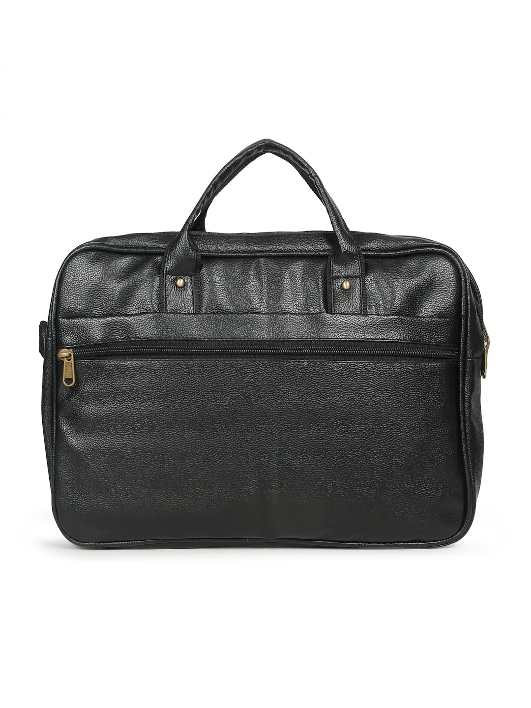 KOSHER Professional Black Faux Leather Laptop Messenger Bag for Men / Women