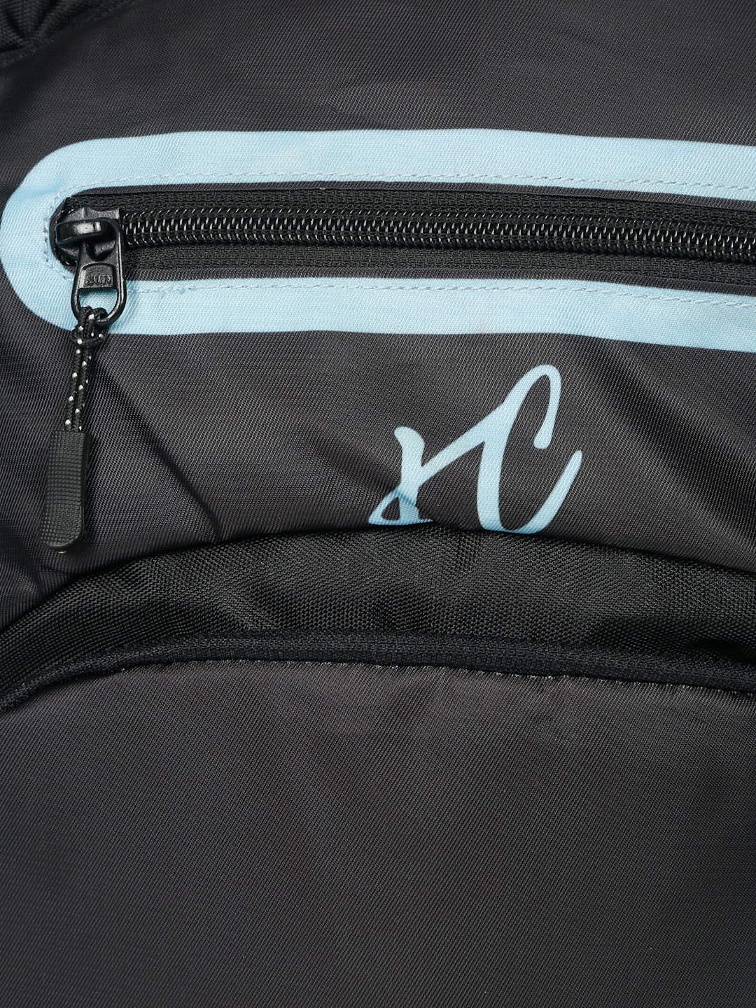 Kosher Club Casual Backpack with Watch Gear Design - Black & Blue Multi-Compartments & Padded Straps