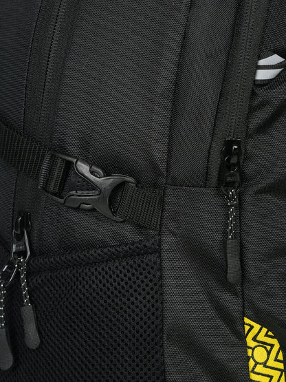 Kosher Backpack with Laptop Sleeve – Black & Yellow | Multiple Compartments