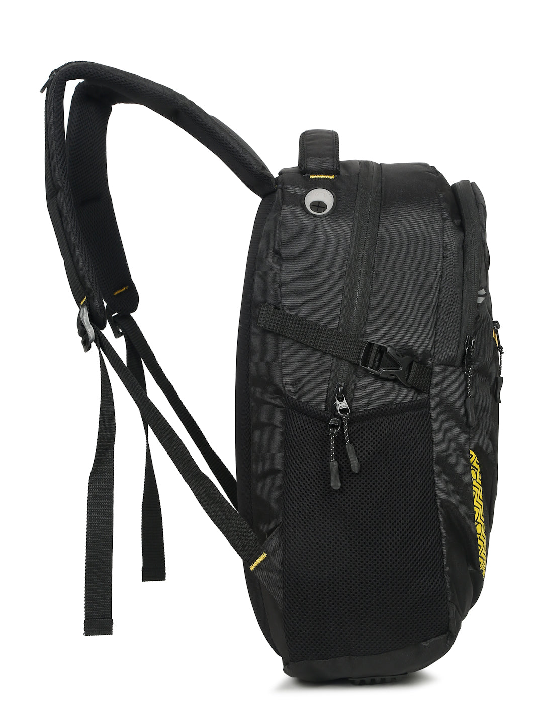 Kosher Backpack with Laptop Sleeve – Black & Yellow | Multiple Compartments