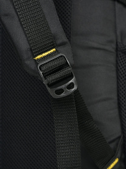 Kosher Backpack with Laptop Sleeve – Black & Yellow | Multiple Compartments