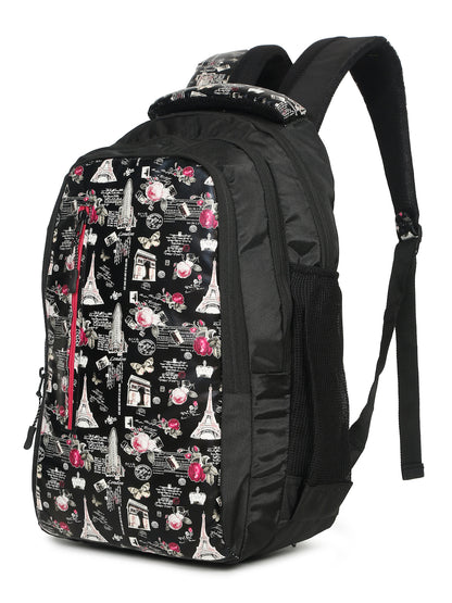 Kosher Printed Unisex Backpack for College, Travel & Office – Water-Resistant with Hidden Rain Cover