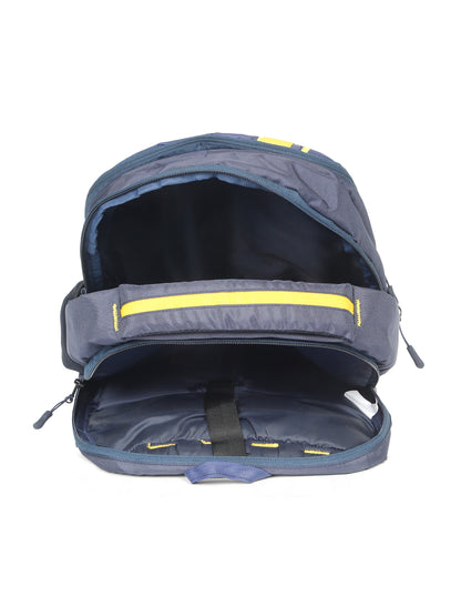 Kosher Club Limited Edition Blue & Yellow 25L Casual Backpack with Multiple Compartments and Padded Straps