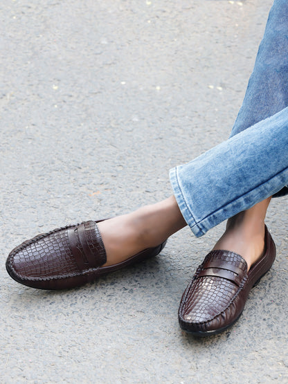 Kosher Cherry Color Slip-on Men's Casual Loafers