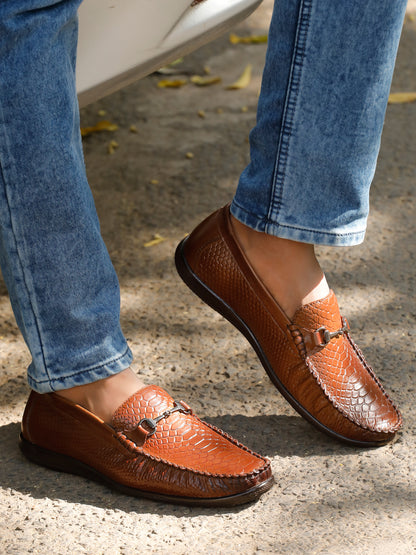 Kosher Tan Color Slip-on Men's Casual Loafers