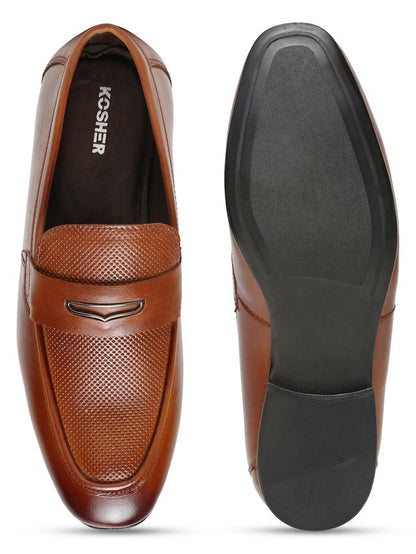 Kosher Tan Color Slip-on Men's Formal Shoes