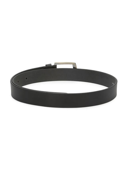 KOSHER Black Color Men's Genuine Leather Belt with Antique Brass Finish-Buckle
