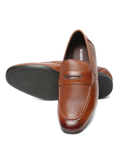 Kosher Tan Color Slip-on Men's Formal Shoes