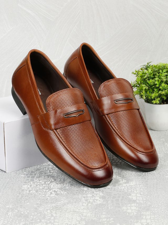 Kosher Tan Color Slip-on Men's Formal Shoes