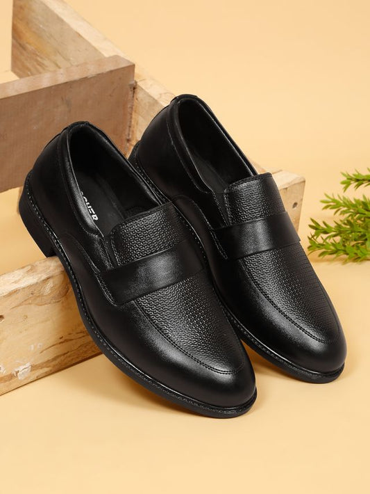 Kosher Black Color Slip-on Men's Formal Shoes
